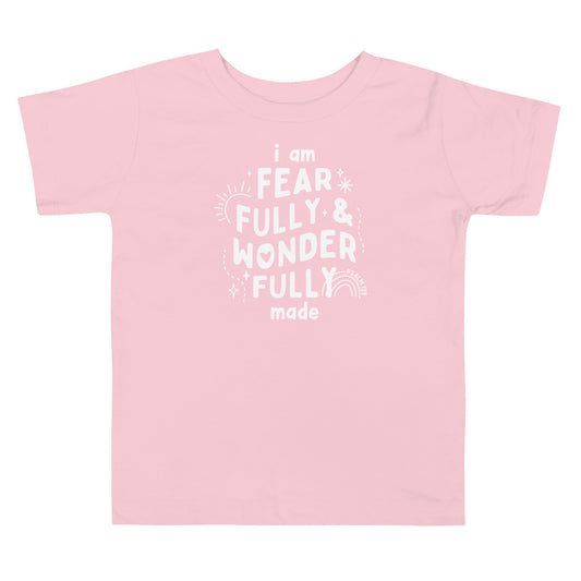 I Am Fearfully & Wonderfully Made Toddler Short Sleeve Tee