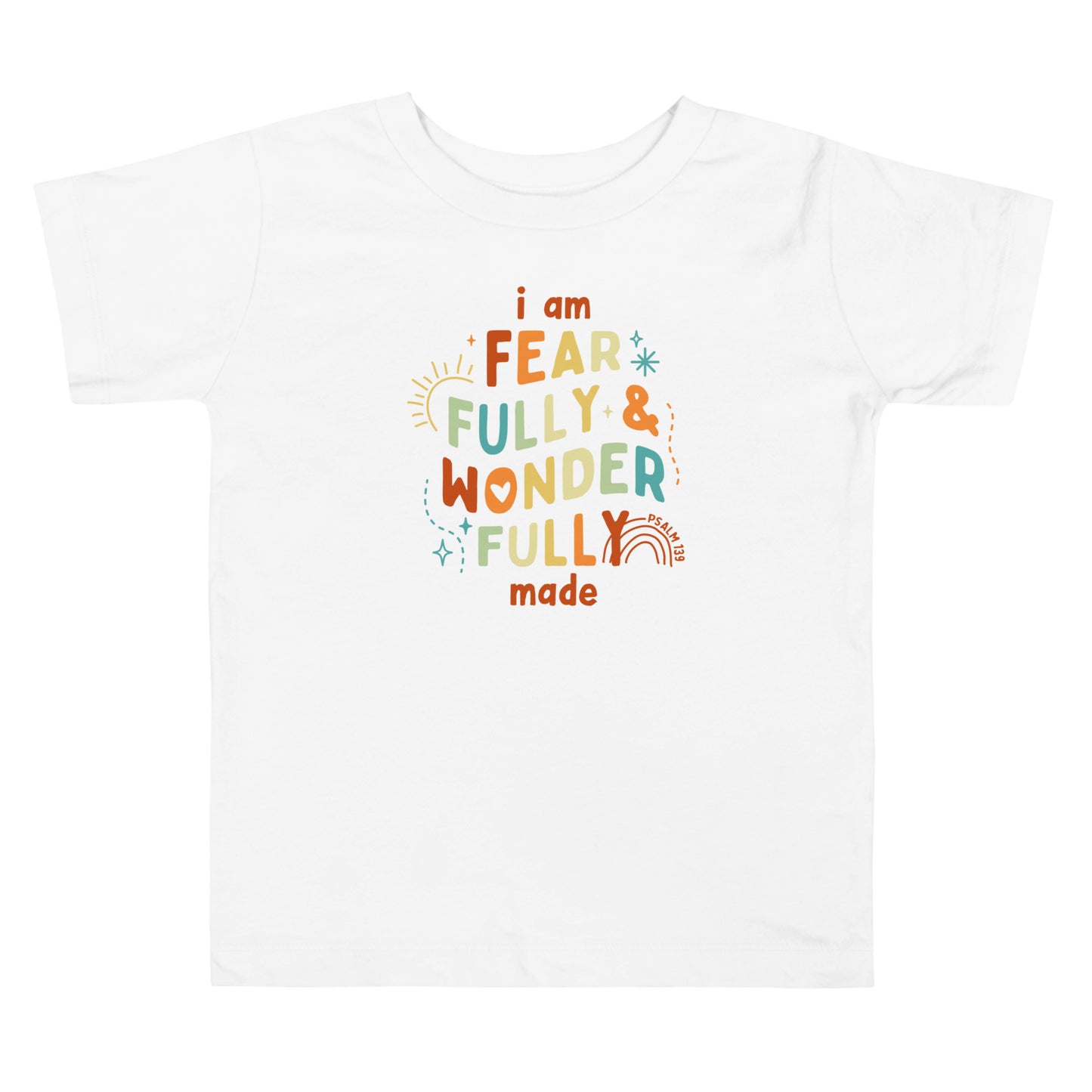 I Am Fearfully & Wonderfully Made Toddler Short Sleeve Tee