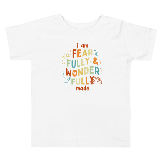 I Am Fearfully & Wonderfully Made Toddler Short Sleeve Tee