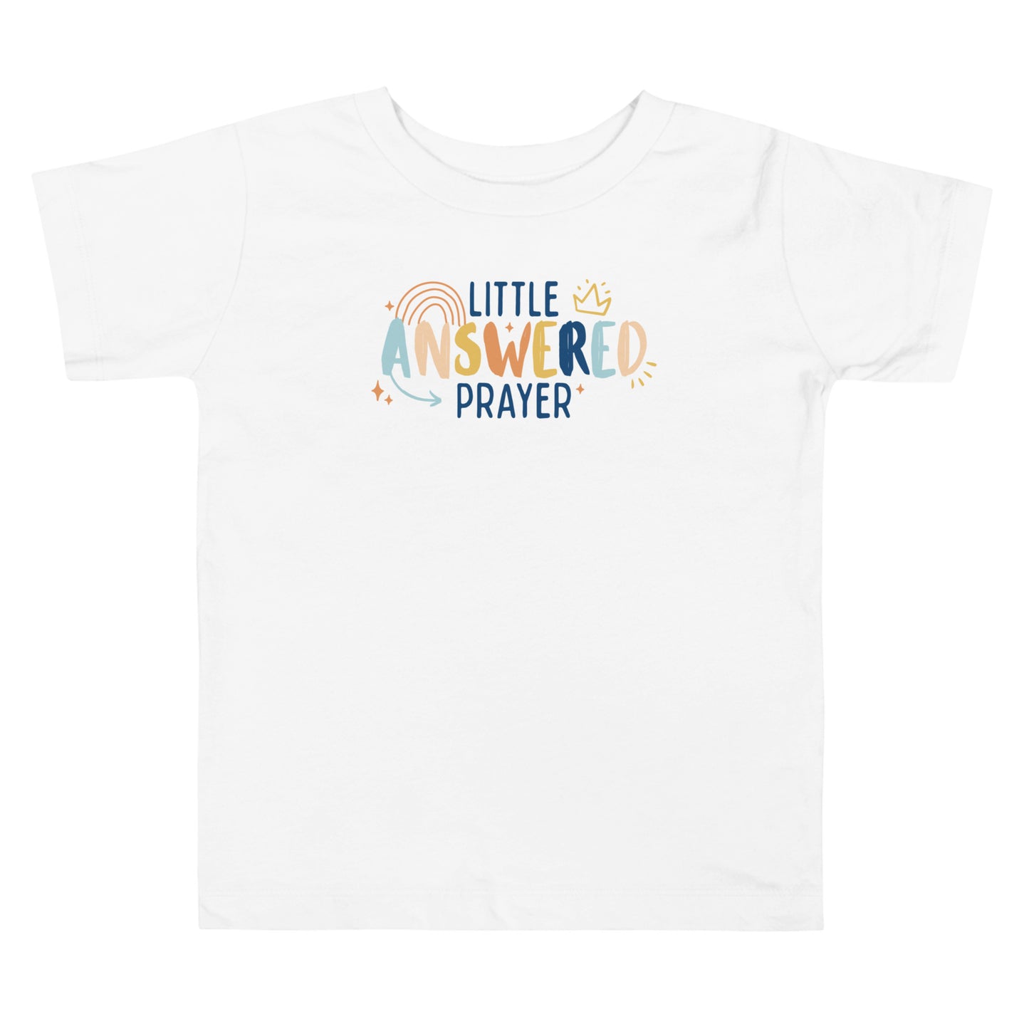 Little Answered Prayer (Color) Toddler Short Sleeve Tee