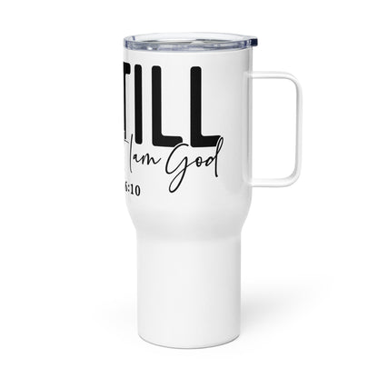 Travel mug with a handle