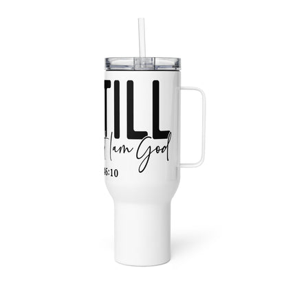 Travel mug with a handle