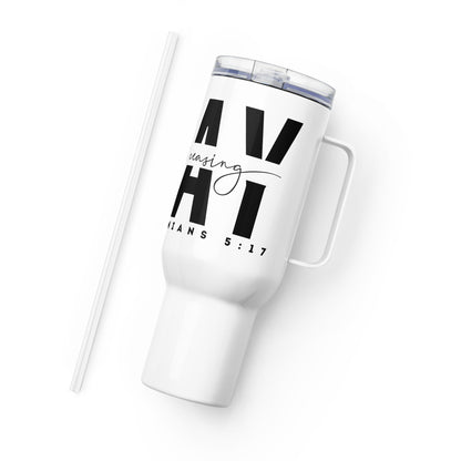 Pray Without Ceasing Travel mug with Handle