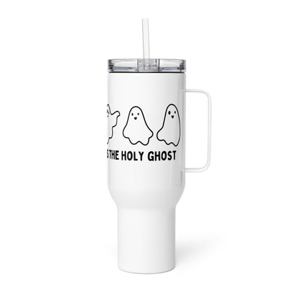 My Favorite Ghost is the Holy Ghost (Outline) Travel mug with Handle