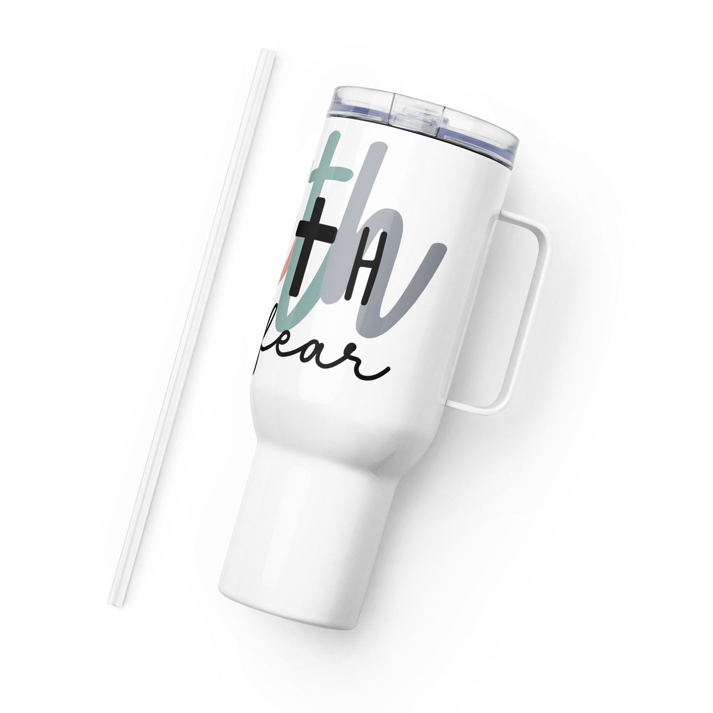 Faith over Fear Travel mug with Handle