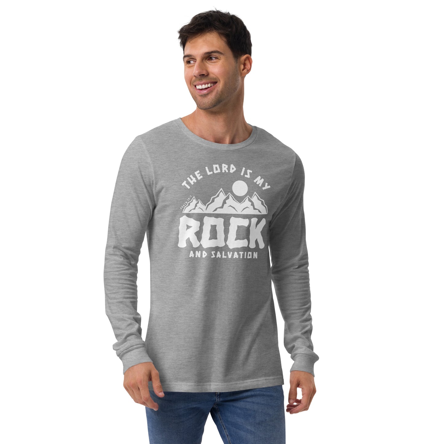 The Lord is My Rock and My Salvation Men's Long Sleeve Tee