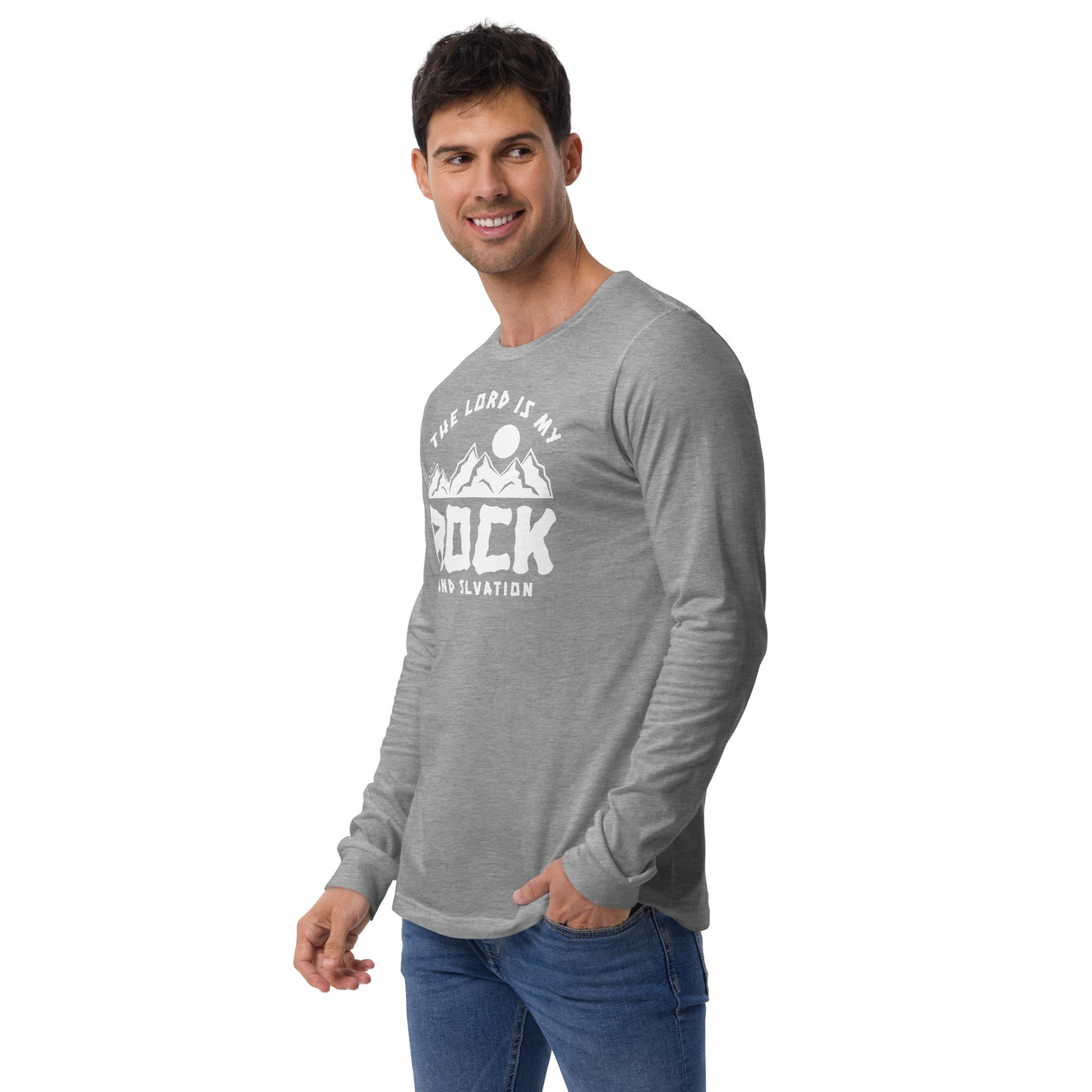 The Lord is My Rock and My Salvation Men's Long Sleeve Tee