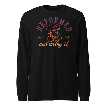 Reformed & Loving It (Color) Reformation Day Unisex Long Sleeve Tee