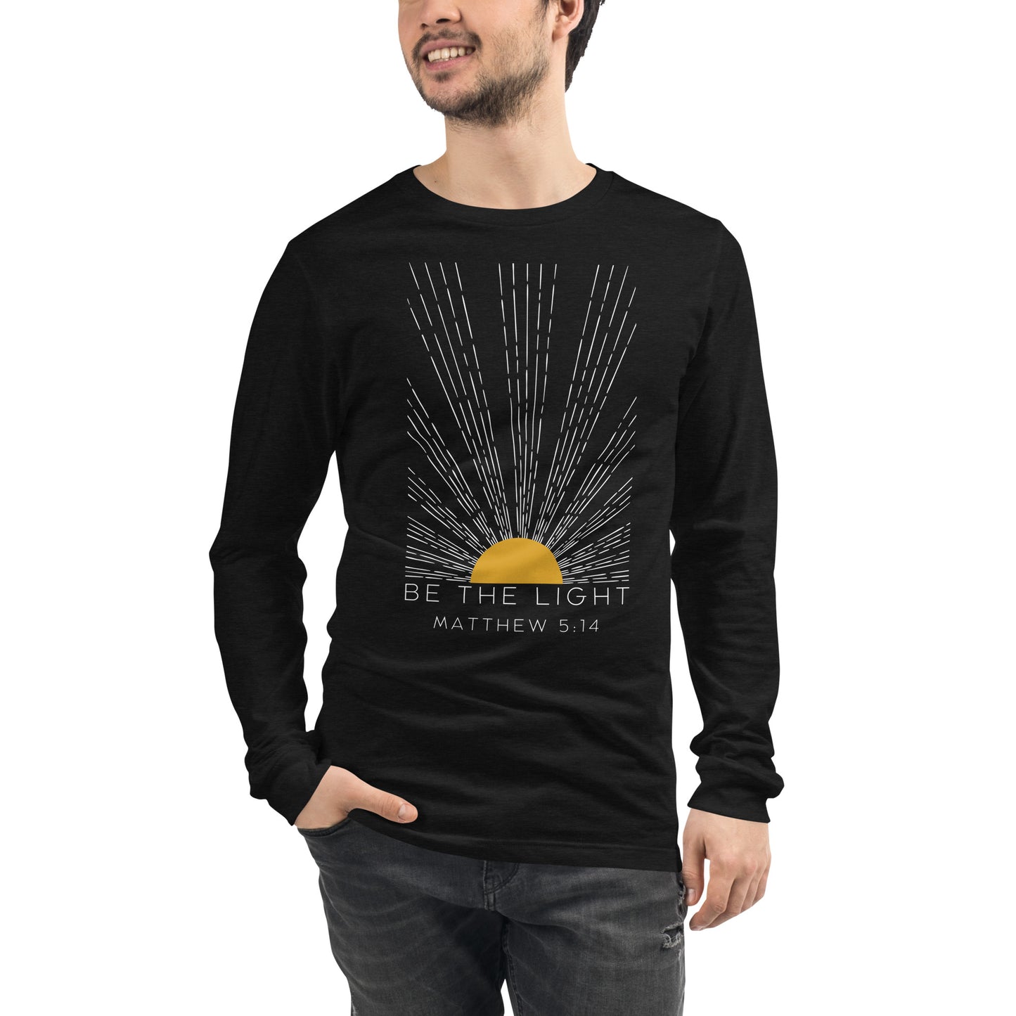 Be the Light Matthew 5:14 Men's Long Sleeve Tee