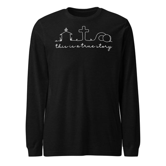 This is a True Story (W) Women's Triblend Long Sleeve Tee