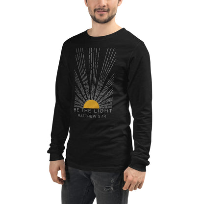 Be the Light Matthew 5:14 Men's Long Sleeve Tee