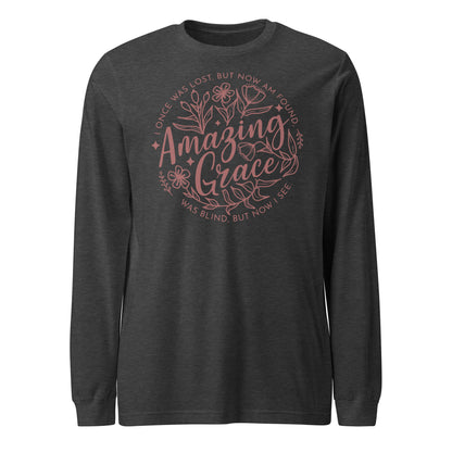 Amazing Grace (Mauve) Women's Long Sleeve Tee