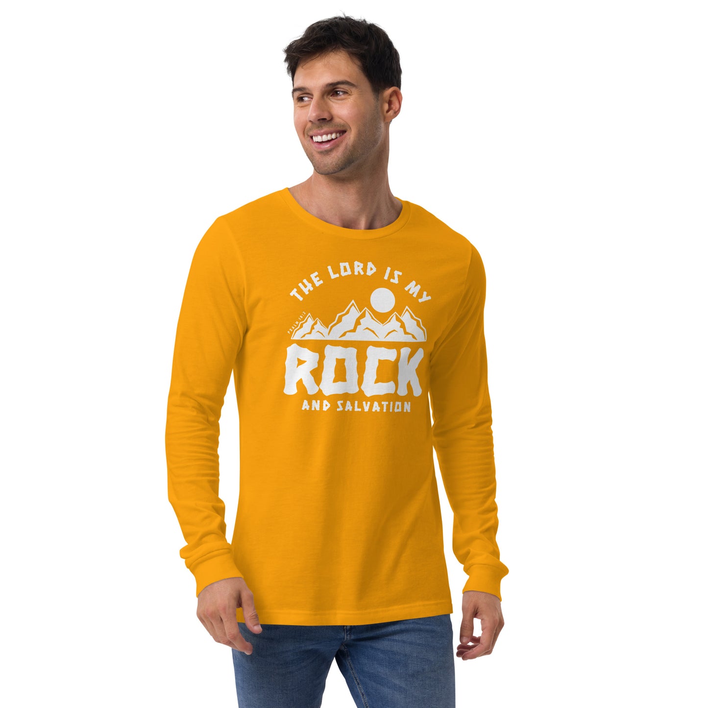 The Lord is My Rock and My Salvation Men's Long Sleeve Tee