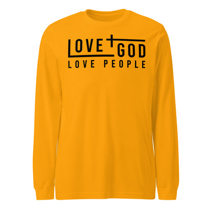 Love God Love People Men's Long Sleeve Tee