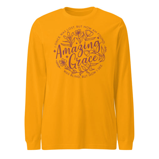 Amazing Grace (Mauve) Women's Long Sleeve Tee