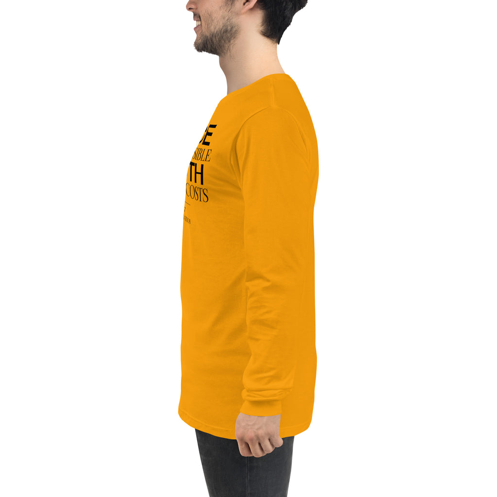 Peace when Possible Truth at All Costs Reformation Day Unisex Long Sleeve Tee