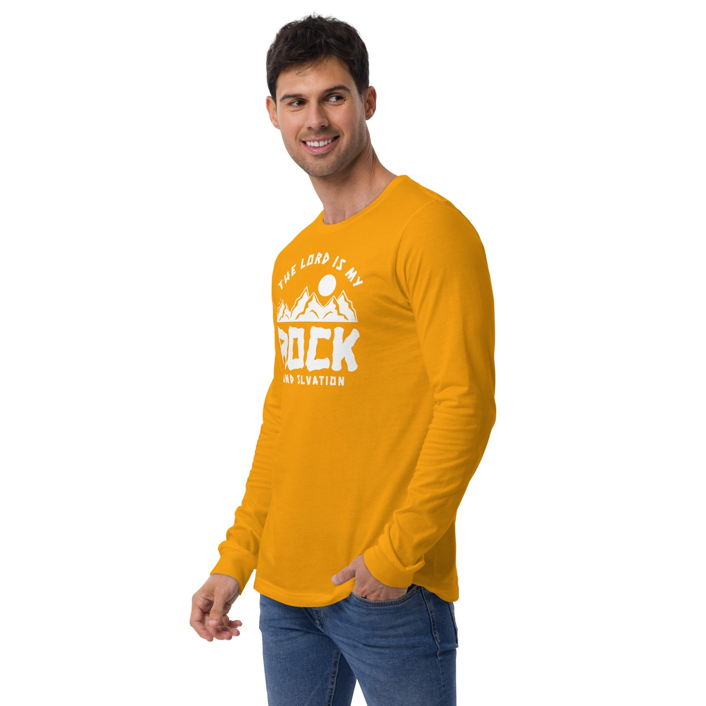 The Lord is My Rock and My Salvation Men's Long Sleeve Tee