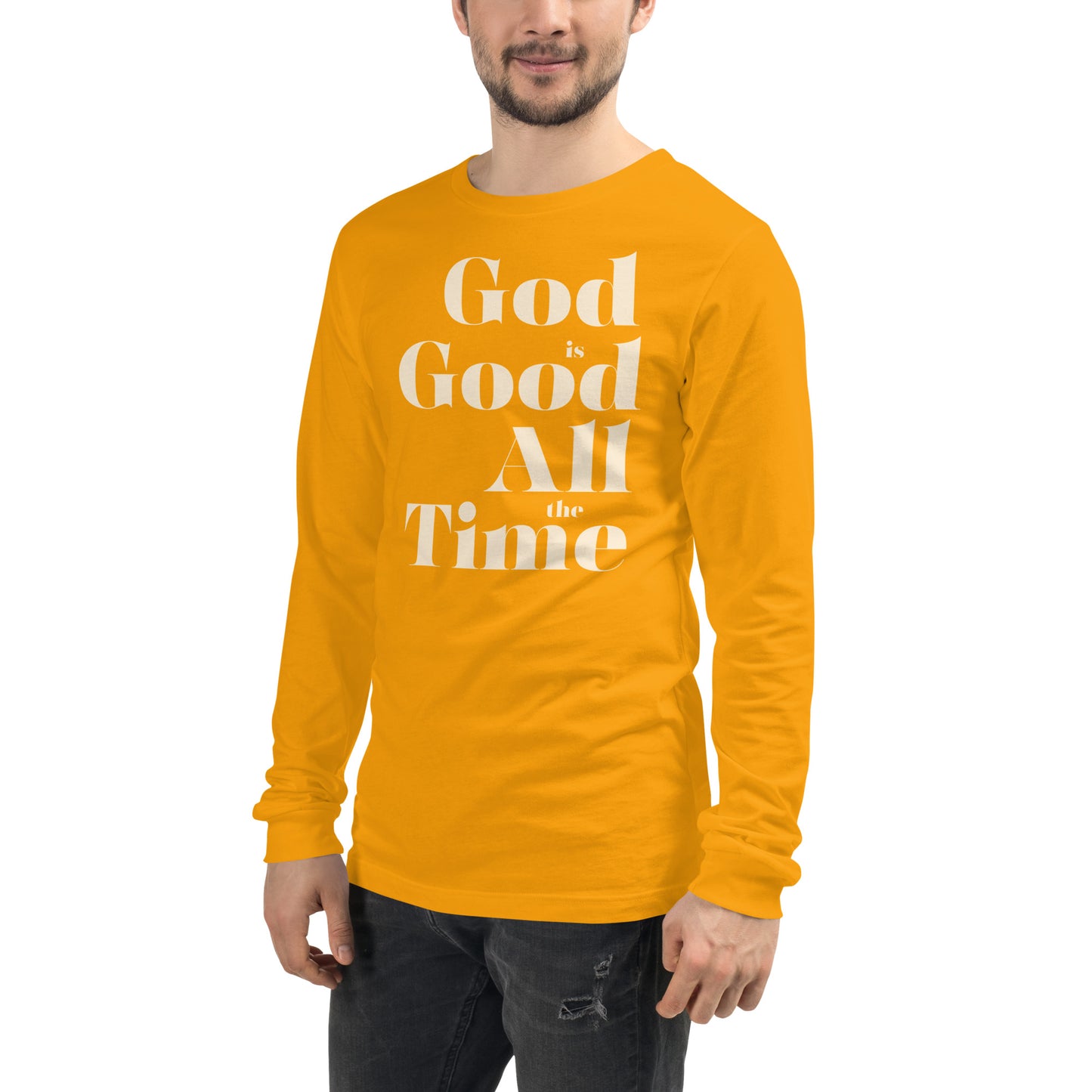 God is Good All the Time Men's Long Sleeve Tee