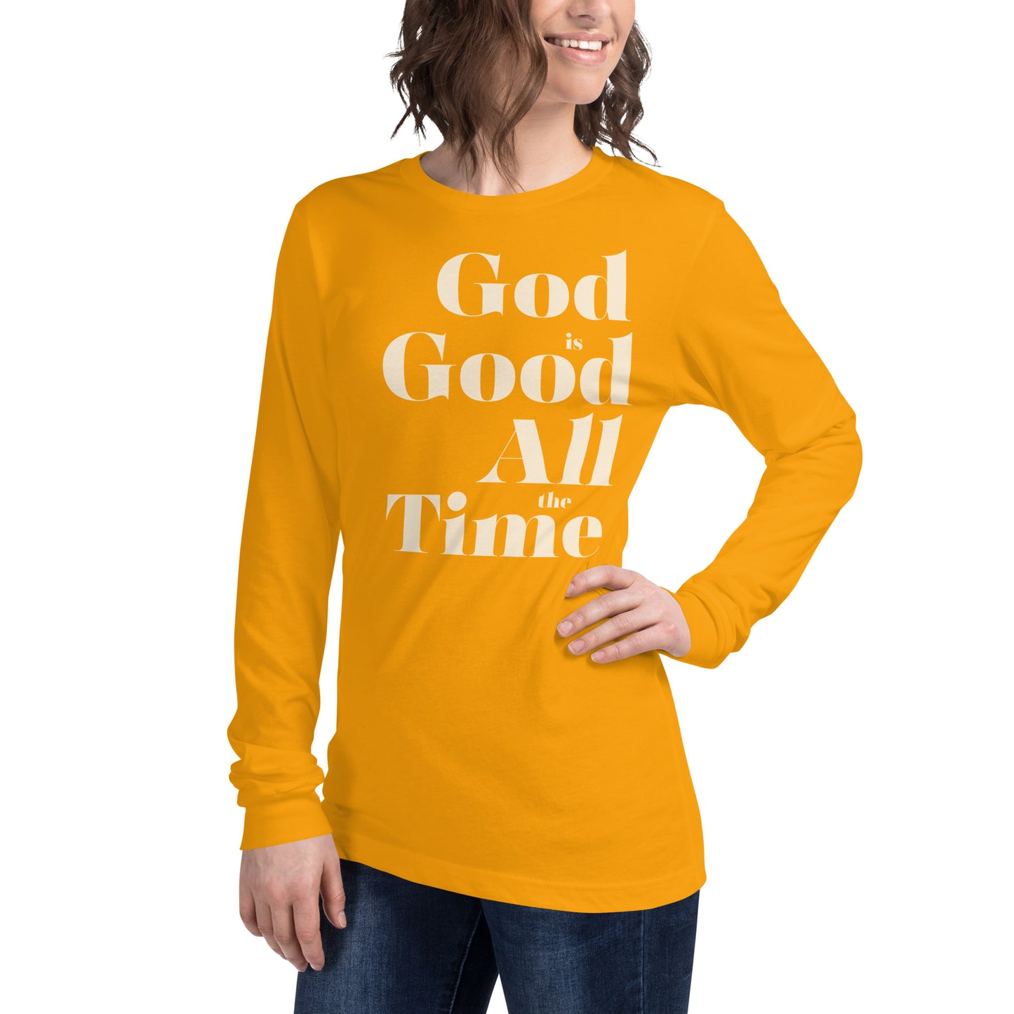 God is Good All the Time Women's Long Sleeve Tee