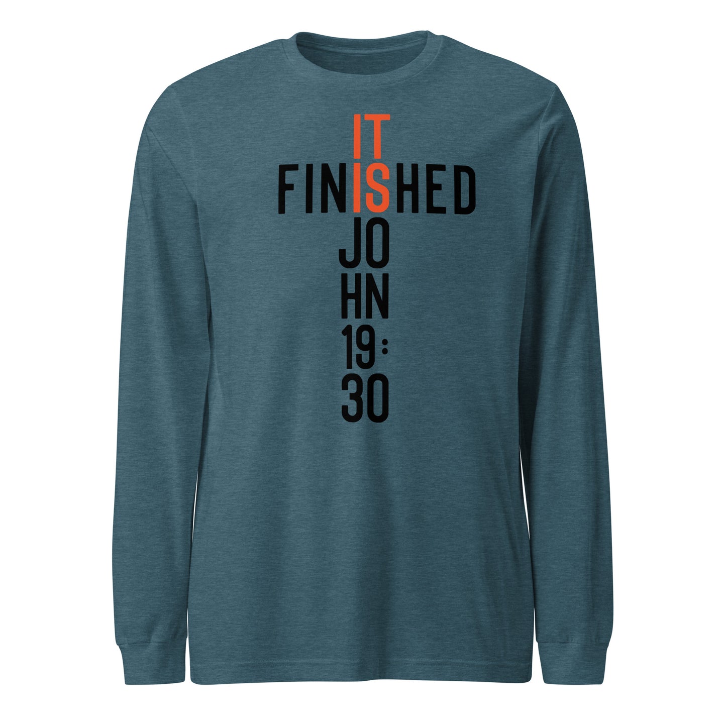 It is Finished John 19:30 Men's Long Sleeve Tee