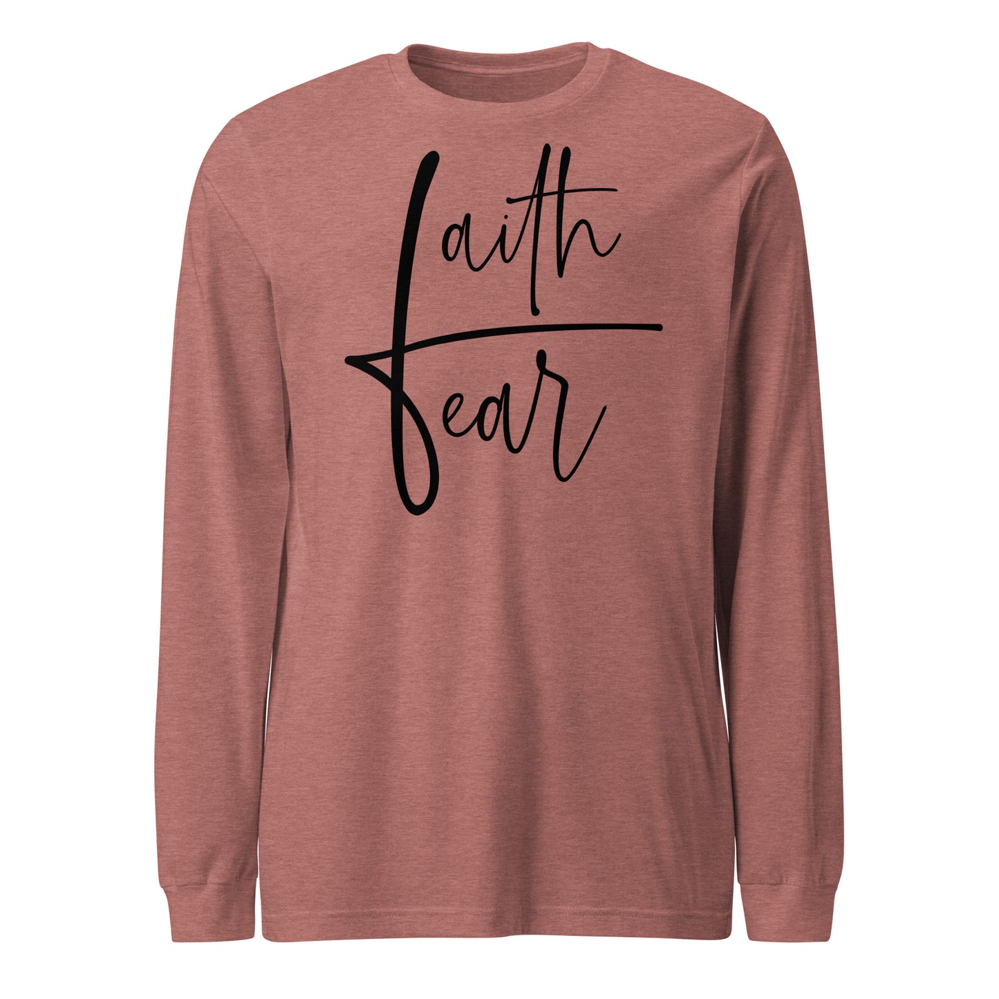 Faith Over Fear Men's Long Sleeve Tee