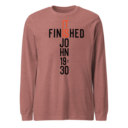 It is Finished John 19:30 Men's Long Sleeve Tee