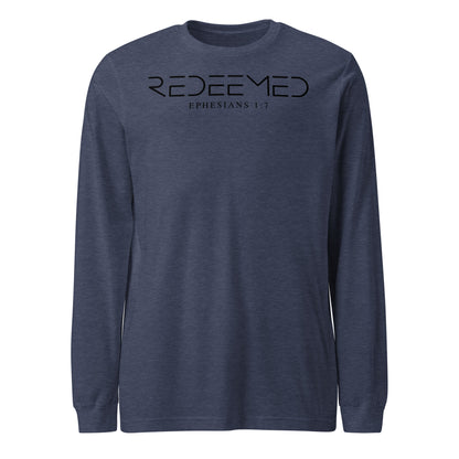 Redeemed Ephesians 1:7 Men's Long Sleeve Tee