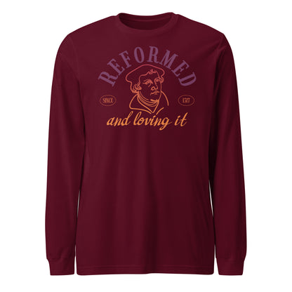 Reformed & Loving It (Color) Reformation Day Unisex Long Sleeve Tee