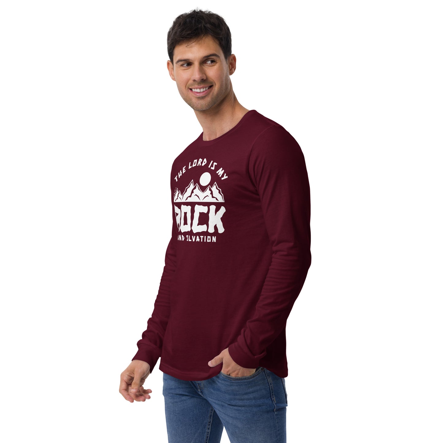 The Lord is My Rock and My Salvation Men's Long Sleeve Tee