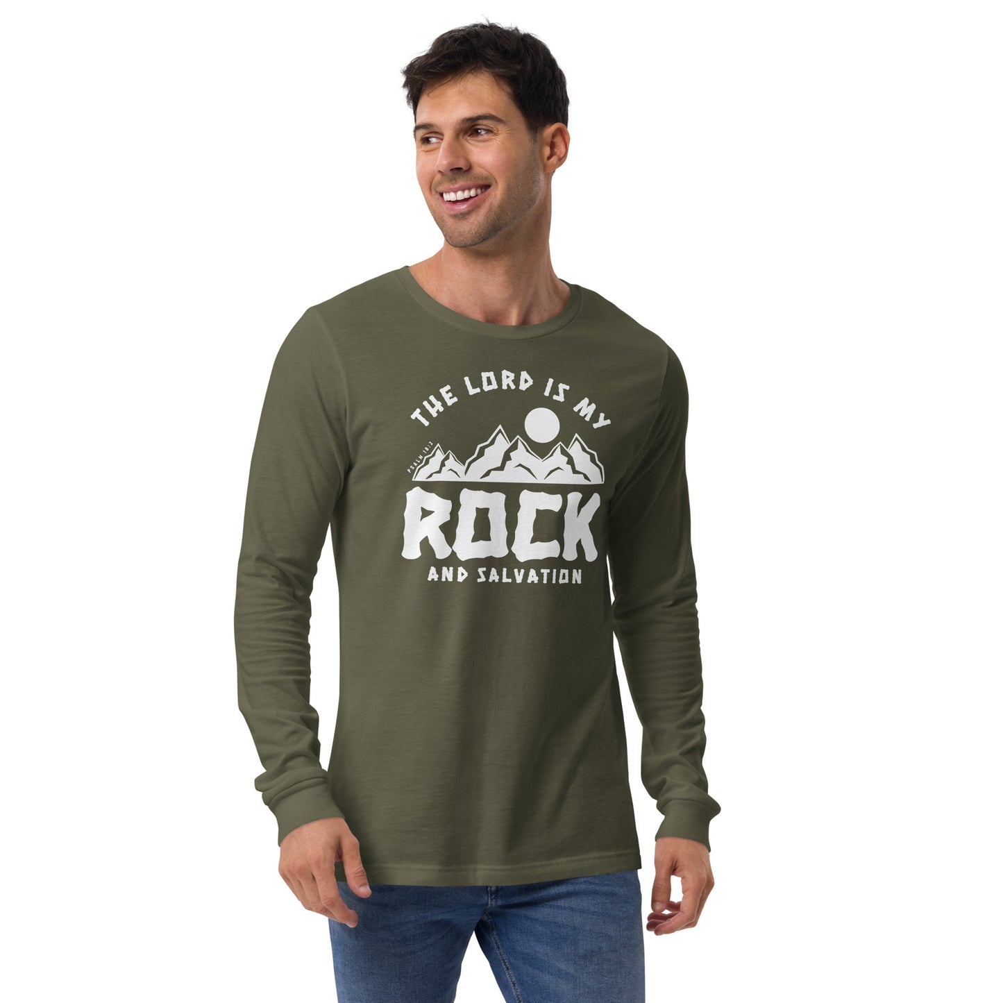 The Lord is My Rock and My Salvation Men's Long Sleeve Tee