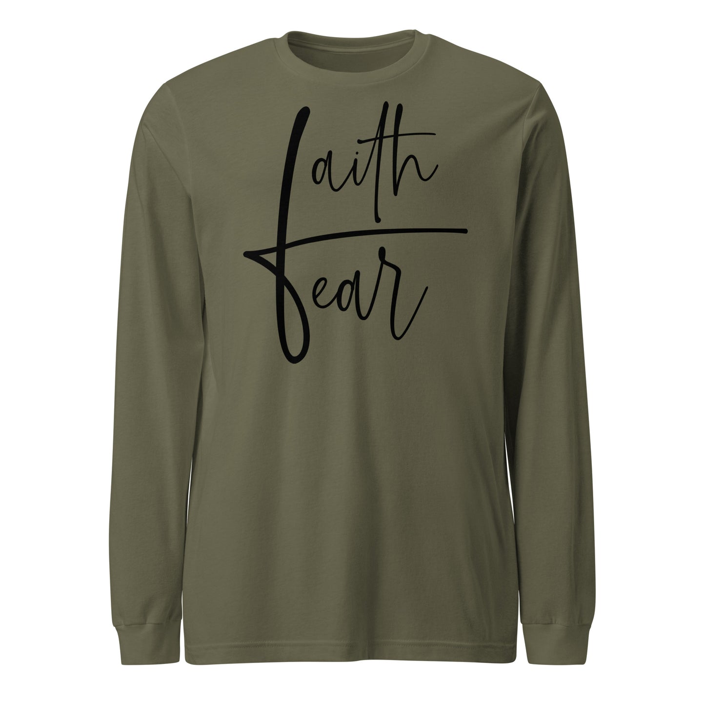 Faith Over Fear Men's Long Sleeve Tee