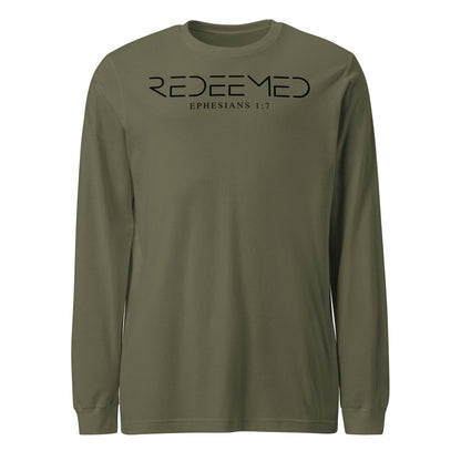 Redeemed Ephesians 1:7 Men's Long Sleeve Tee