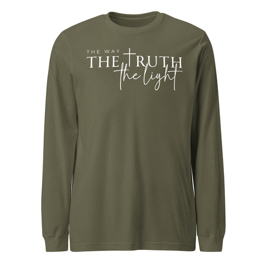 The Way the Truth the Light (W) Unisex Long Sleeve Tee