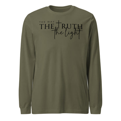 The Way the Truth the Light Unisex Long Sleeve Tee