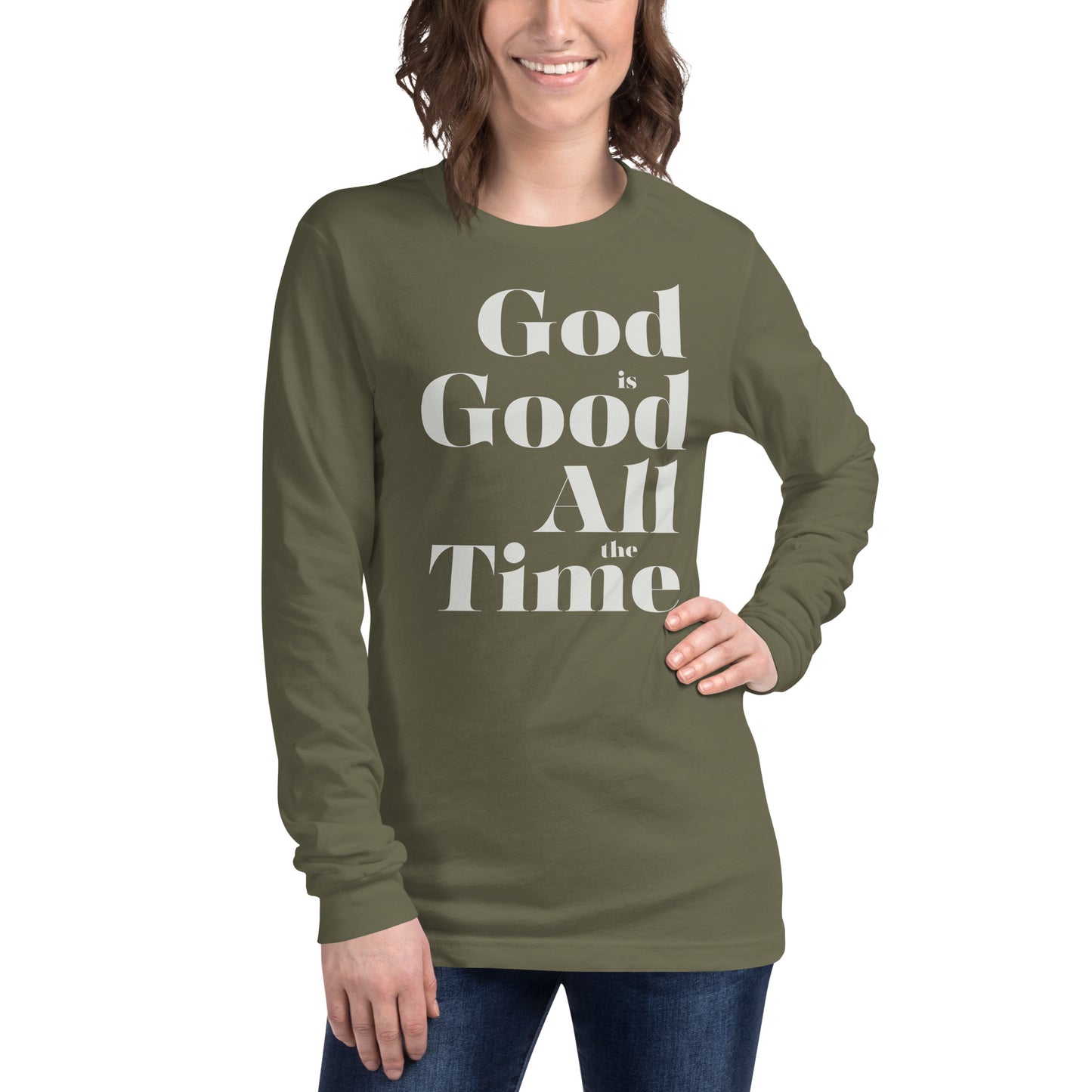 God is Good All the Time Women's Long Sleeve Tee