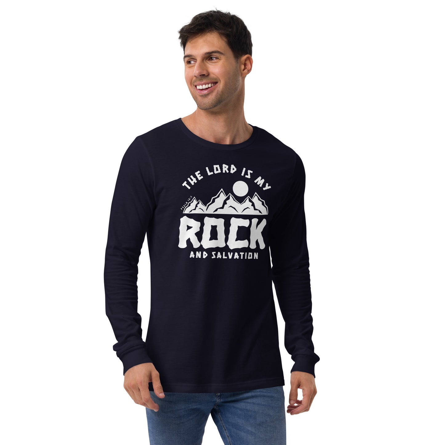 The Lord is My Rock and My Salvation Men's Long Sleeve Tee