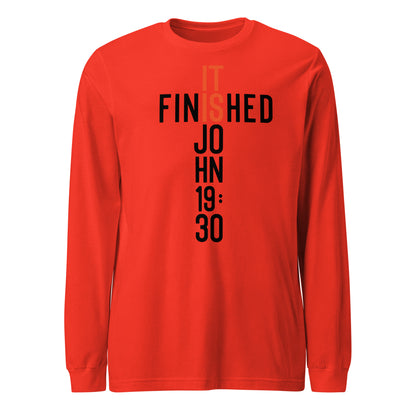 It is Finished John 19:30 Men's Long Sleeve Tee