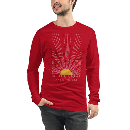 Be the Light Matthew 5:14 Men's Long Sleeve Tee