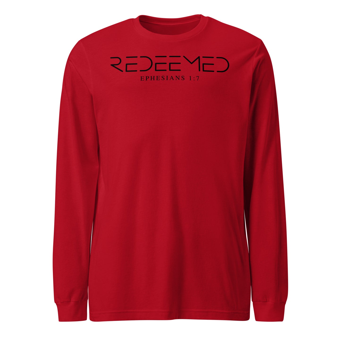 Redeemed Ephesians 1:7 Men's Long Sleeve Tee