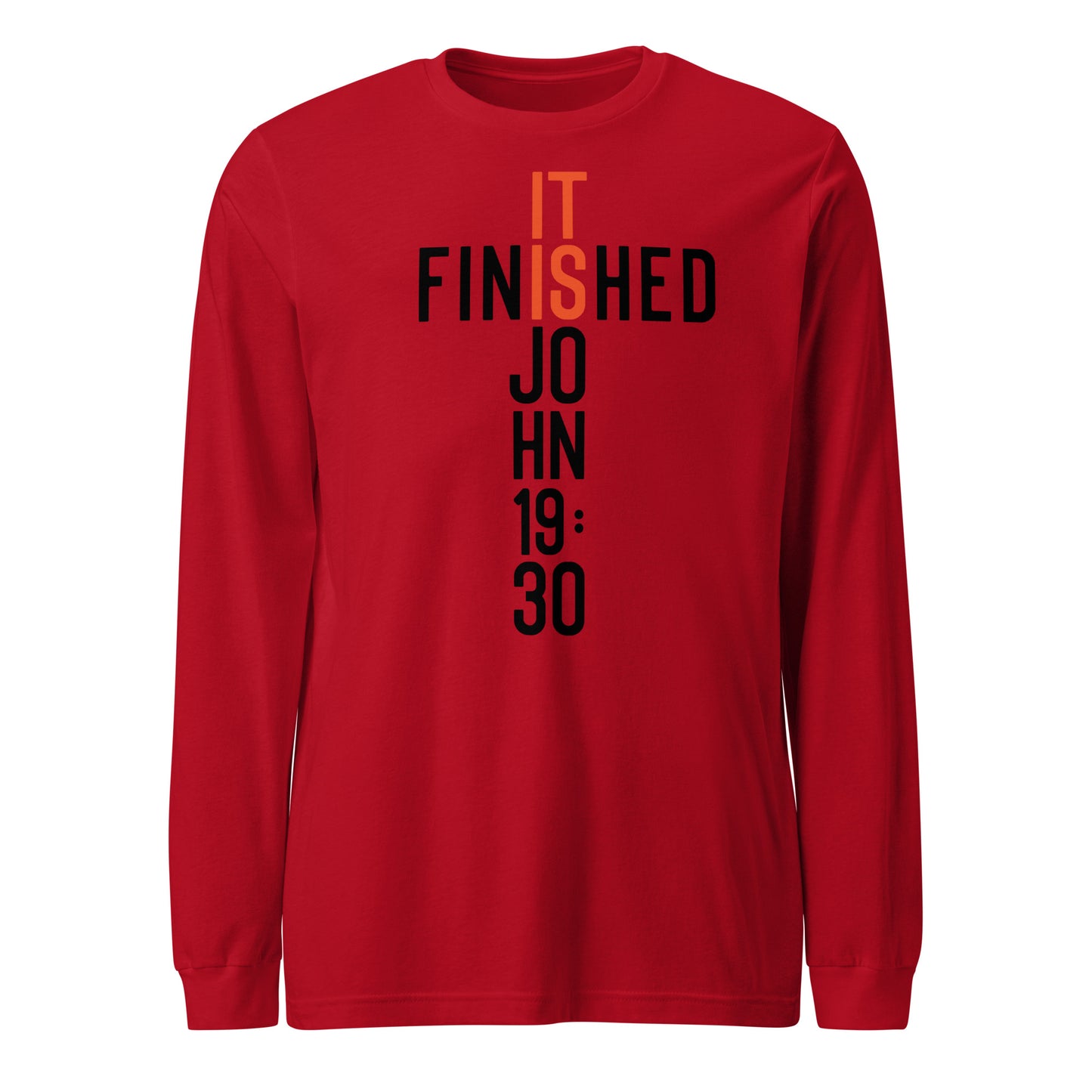 It is Finished John 19:30 Men's Long Sleeve Tee