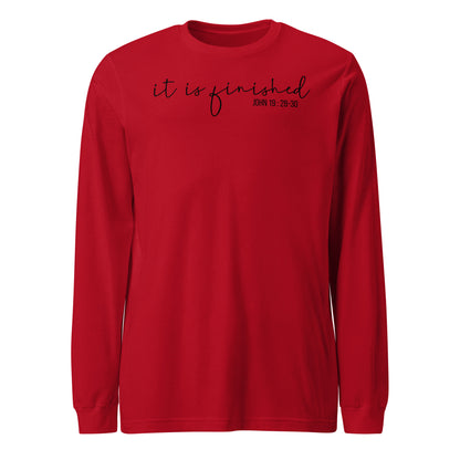 In Is Finished Women's Long Sleeve Tee