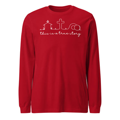 This is a True Story (W) Women's Triblend Long Sleeve Tee