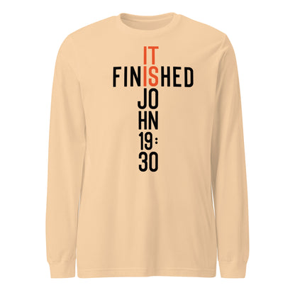 It is Finished John 19:30 Men's Long Sleeve Tee