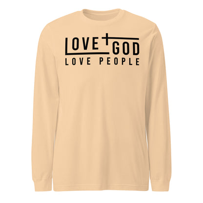 Love God Love People Men's Long Sleeve Tee