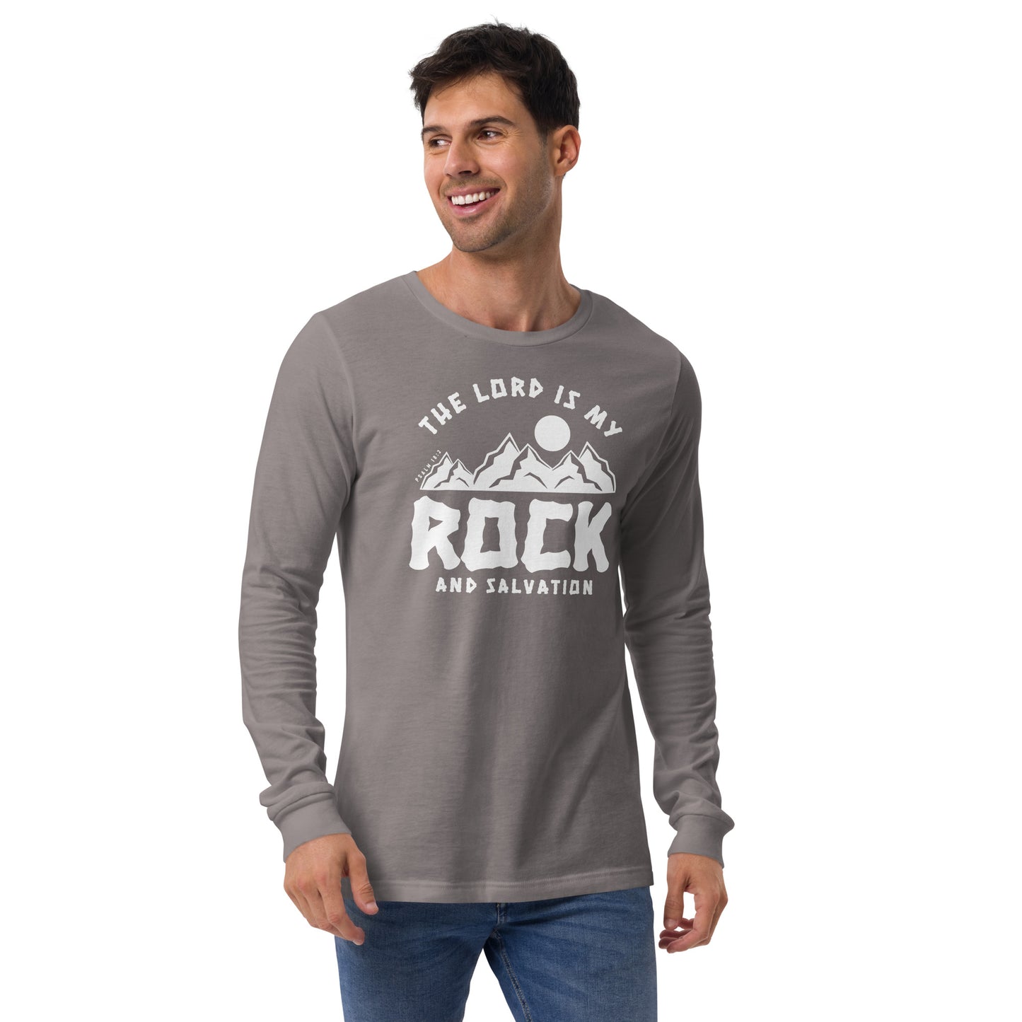 The Lord is My Rock and My Salvation Men's Long Sleeve Tee