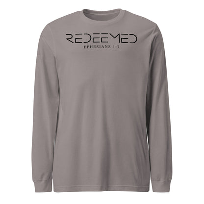 Redeemed Ephesians 1:7 Men's Long Sleeve Tee