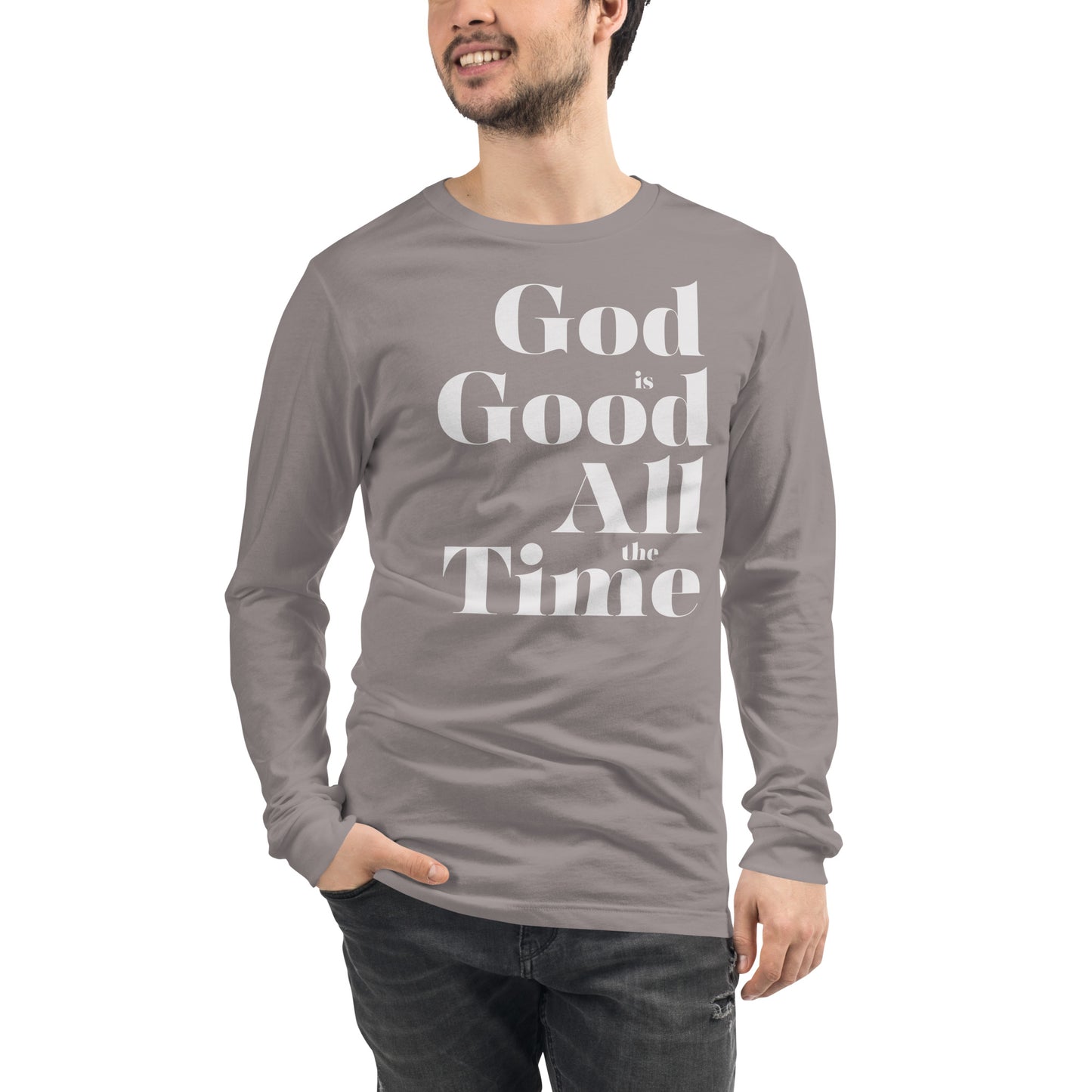 God is Good All the Time Men's Long Sleeve Tee