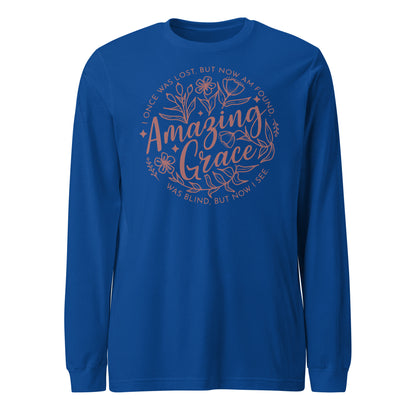 Amazing Grace (Mauve) Women's Long Sleeve Tee