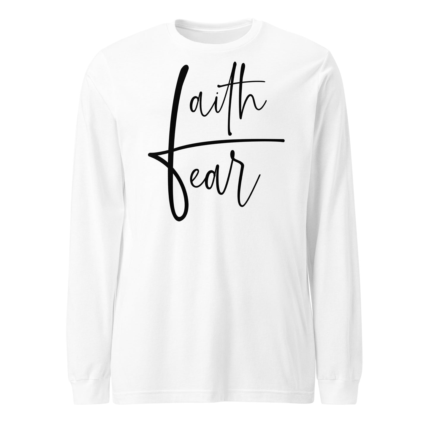 Faith Over Fear Men's Long Sleeve Tee