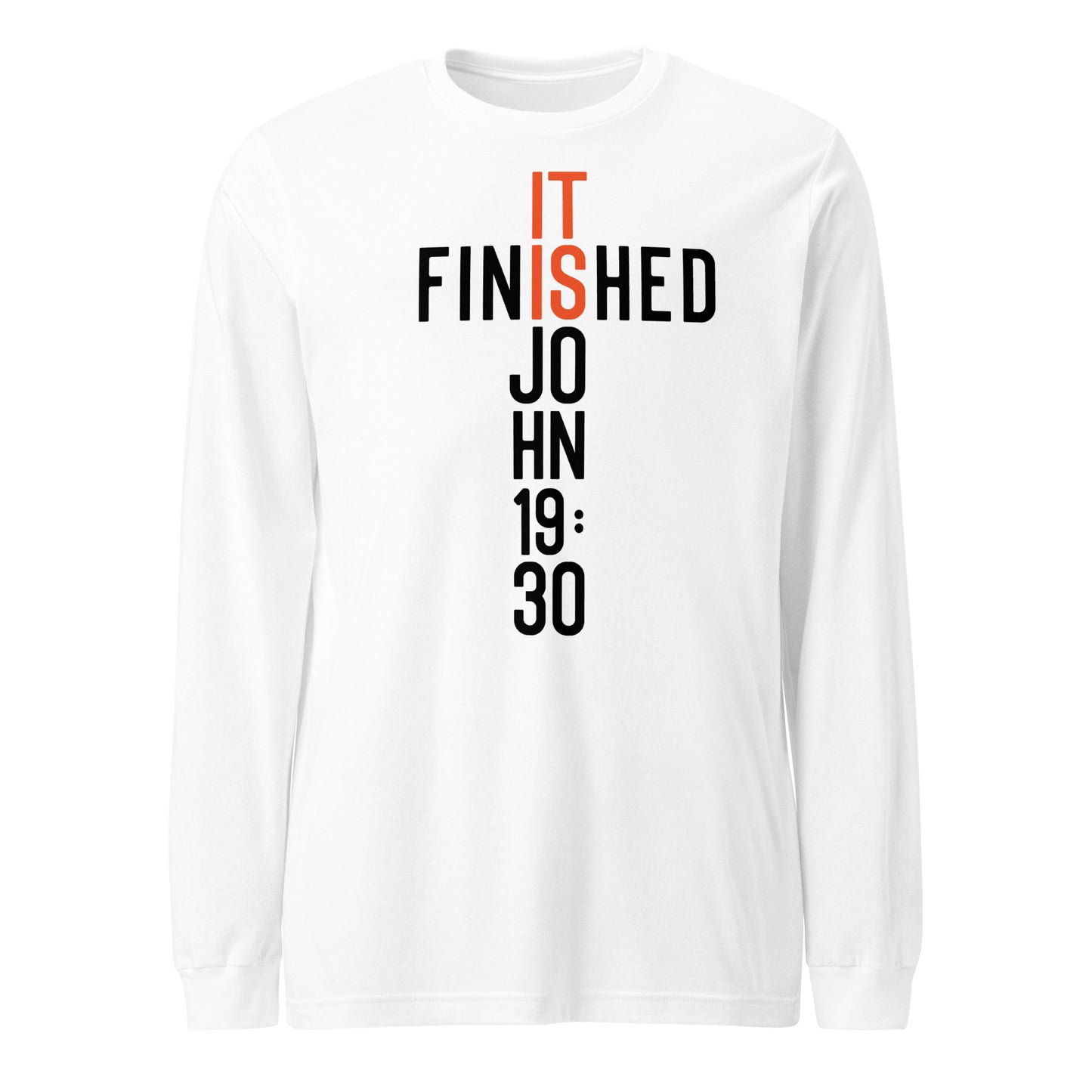 It is Finished John 19:30 Men's Long Sleeve Tee